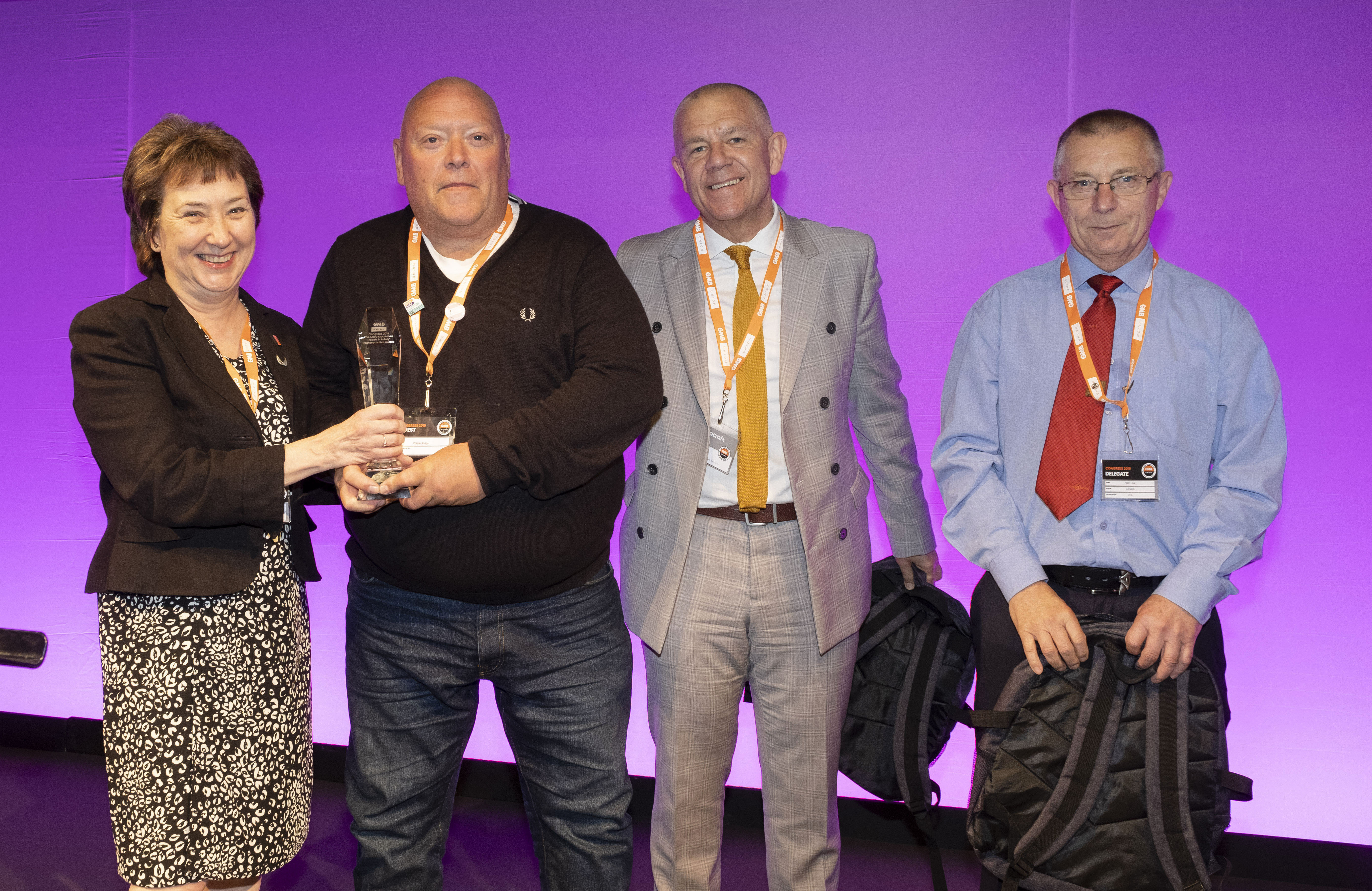 Norfolk resident receives runner-up prize for health and safety award at GMB Congress