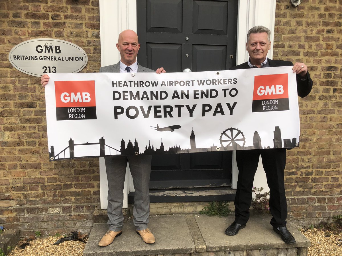 GMB to hold protest at Heathrow Airport calling for real living wage