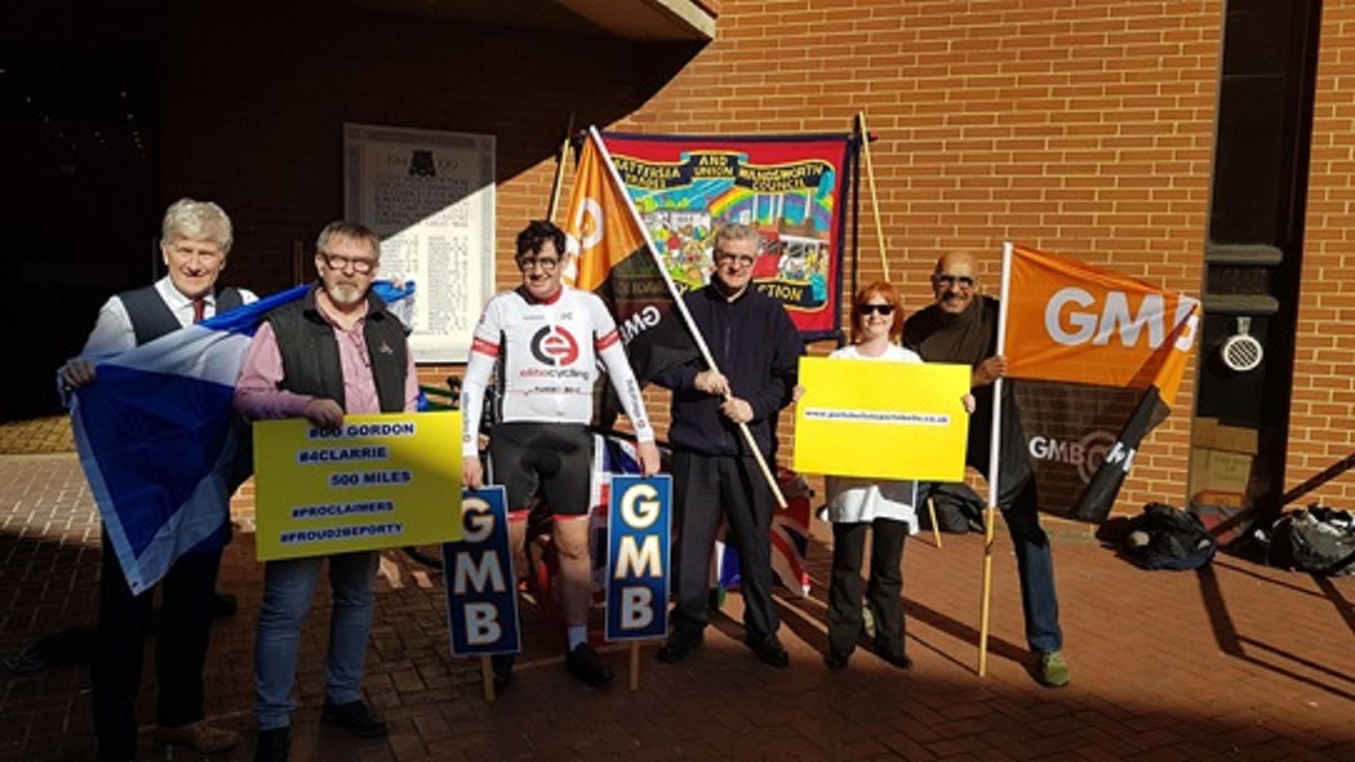 GMB support Portobello to Portobello bike ride for MND sufferer